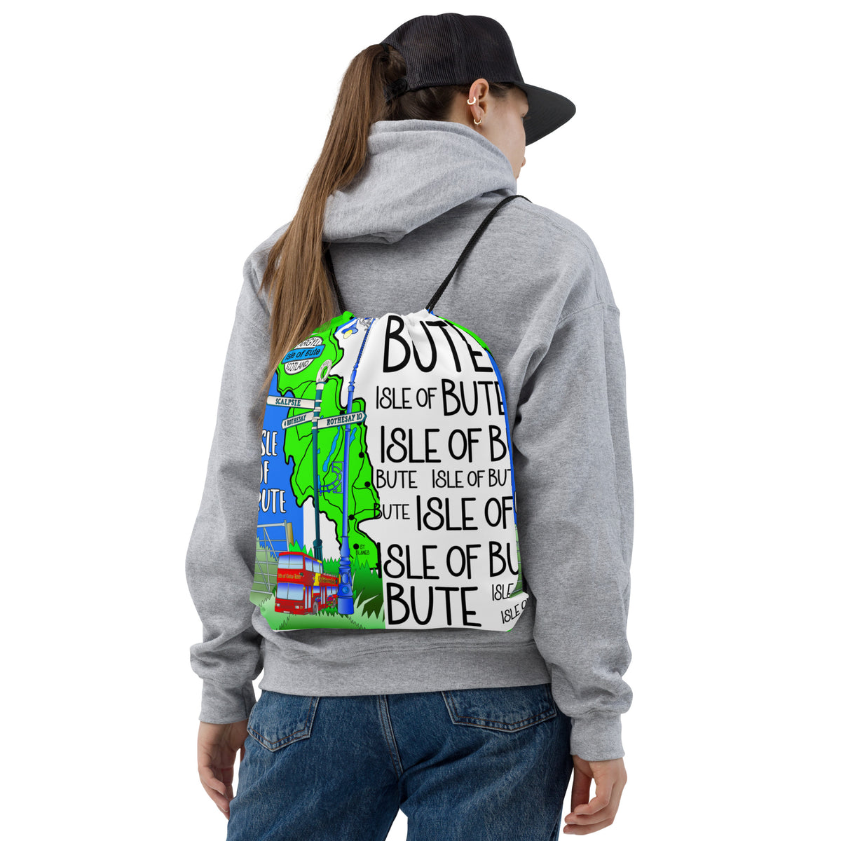 Isle of Bute Drawstring bag #10 - FREE p&p Worldwide