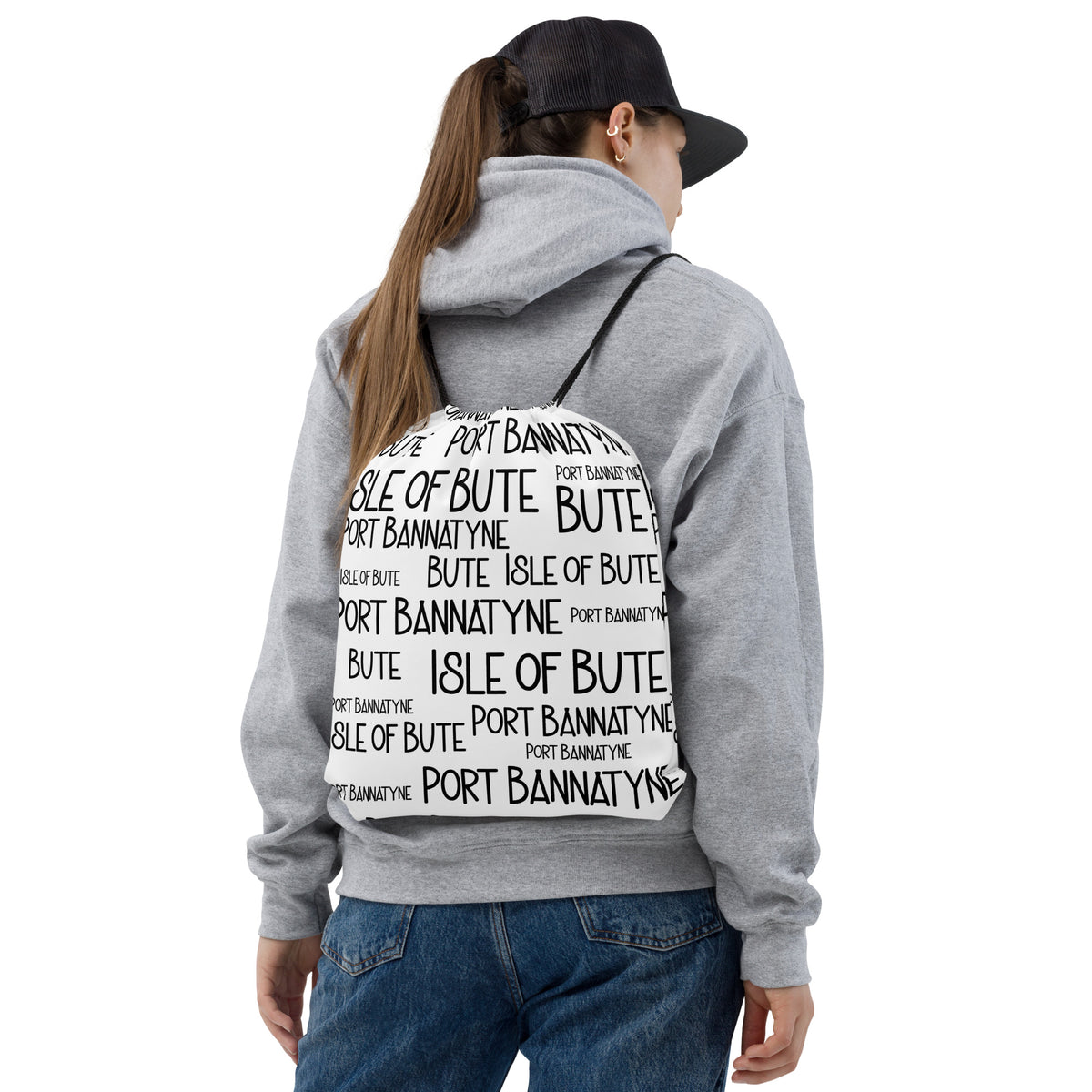 Isle of Bute Drawstring bag #14 - Port Bannatynne - FREE p&p Worldwide