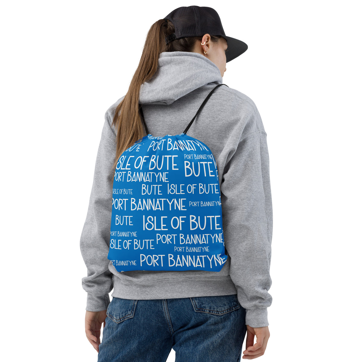 Isle of Bute Drawstring bag #11 - Port Bannatynne - FREE p&p Worldwide