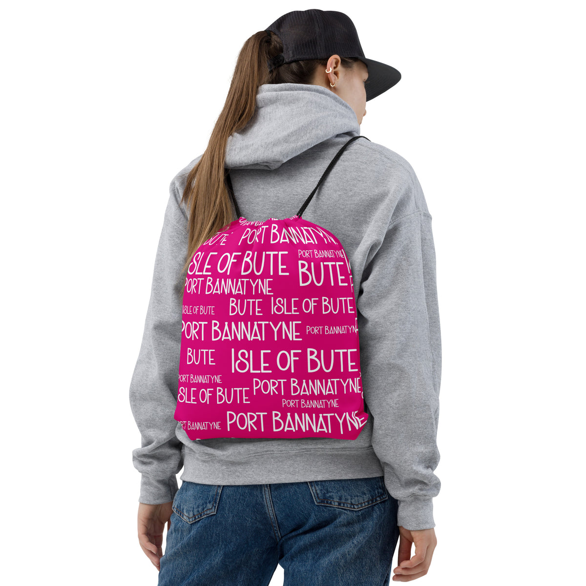 Isle of Bute Drawstring bag #15 - Port Bannatynne - FREE p&p Worldwide