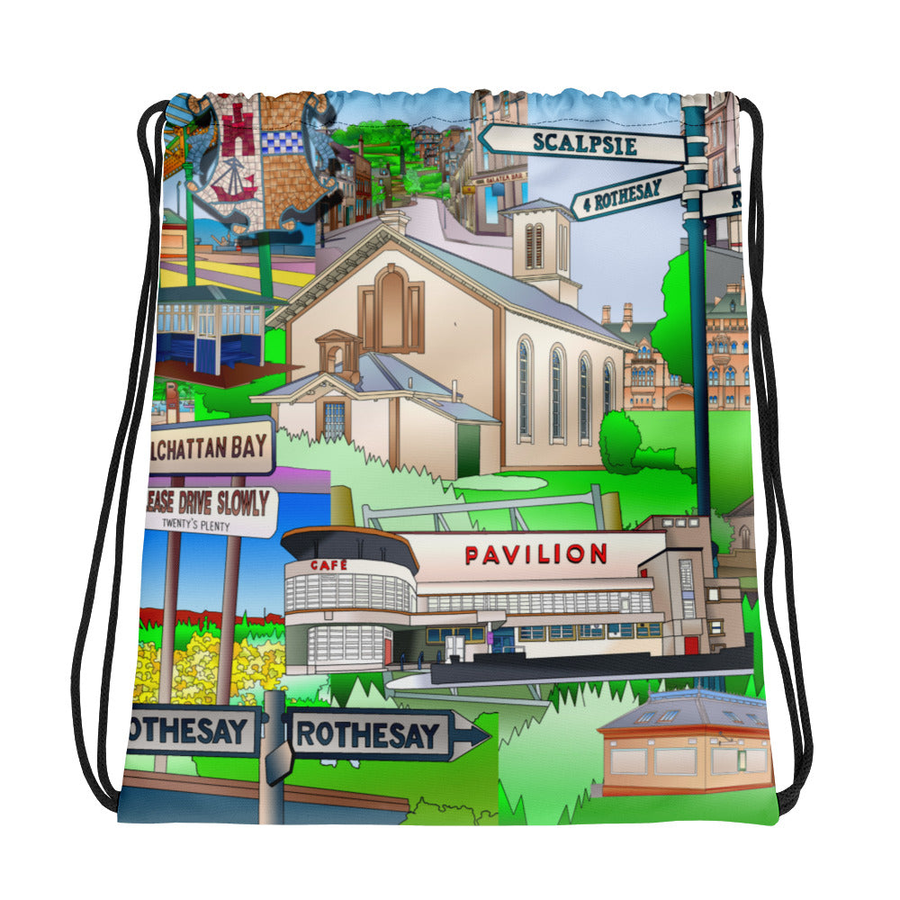 Isle of Bute Drawstring bag #1 - FREE p&p Worldwide