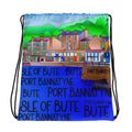 Isle of Bute Drawstring bag #12 - Port Bannatynne - FREE p&p Worldwide