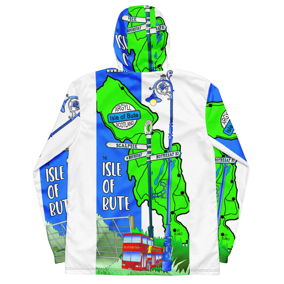 Isle of Bute Zip Hoodie - Free p&p Worldwide