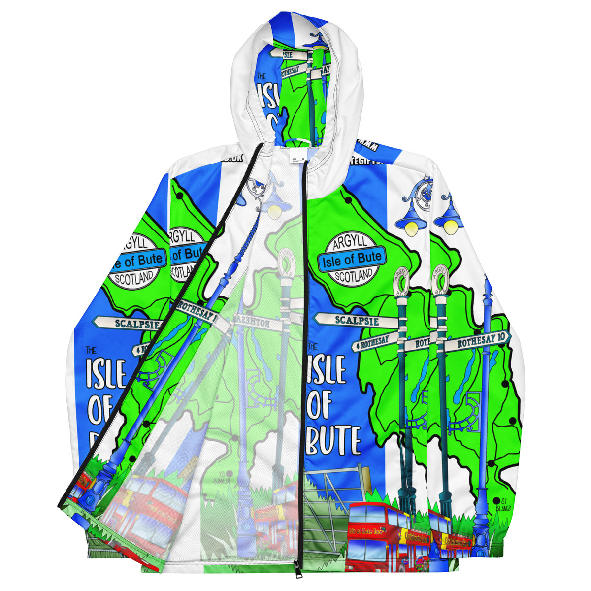 Isle of Bute Zip Hoodie - Free p&p Worldwide