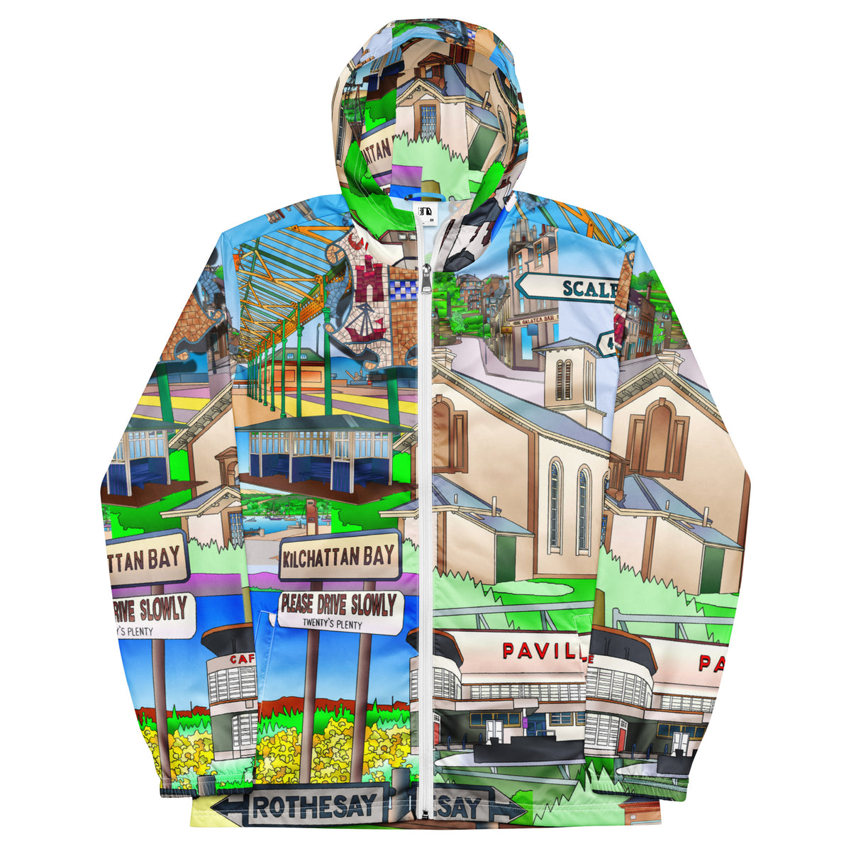 Isle of Bute Unisex Zip Hoodie - Free p&p Worldwide