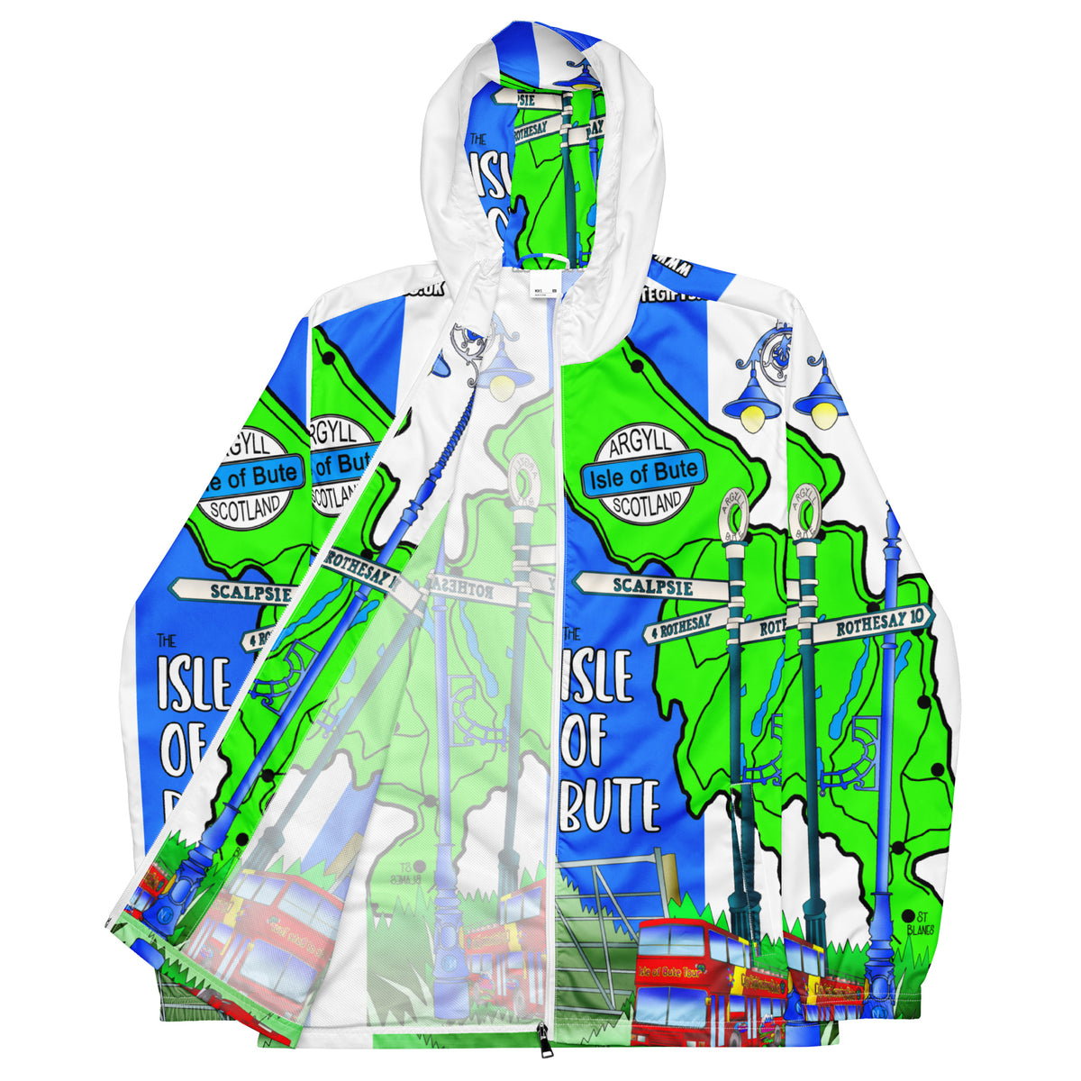 Isle of Bute Zip Hoodie - Free p&p Worldwide