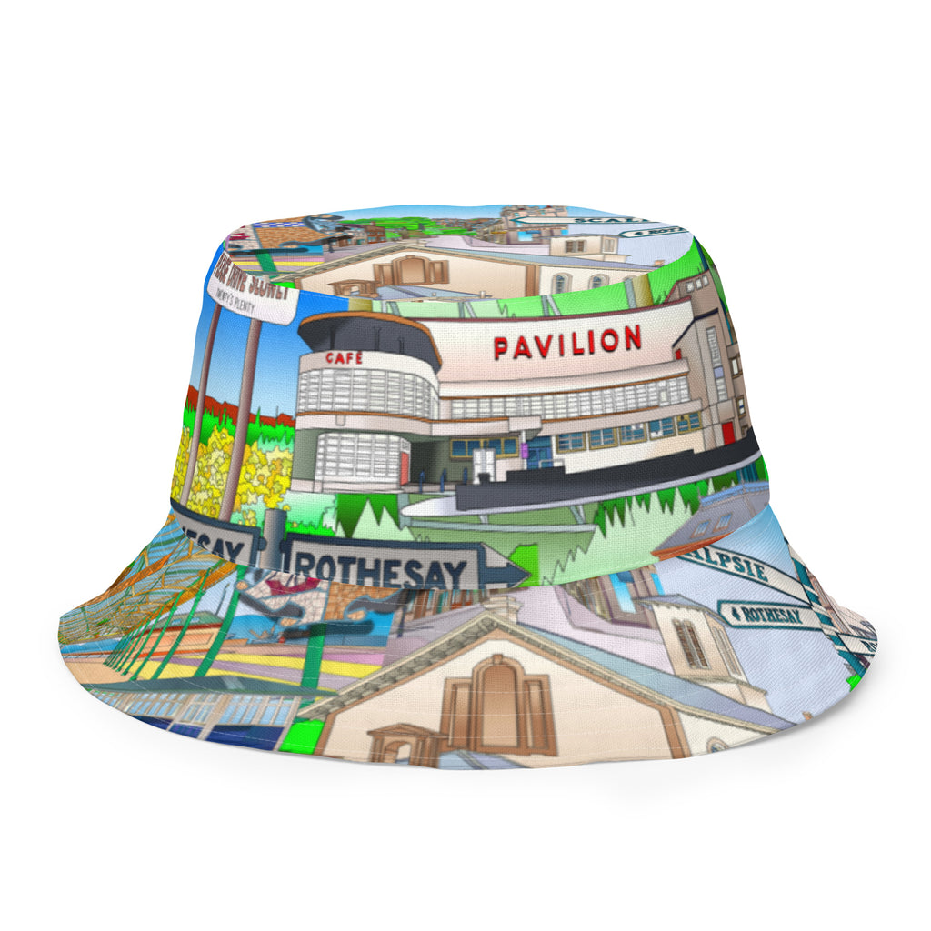 Isle of Bute Reversible bucket hat - Free p&p Worldwide