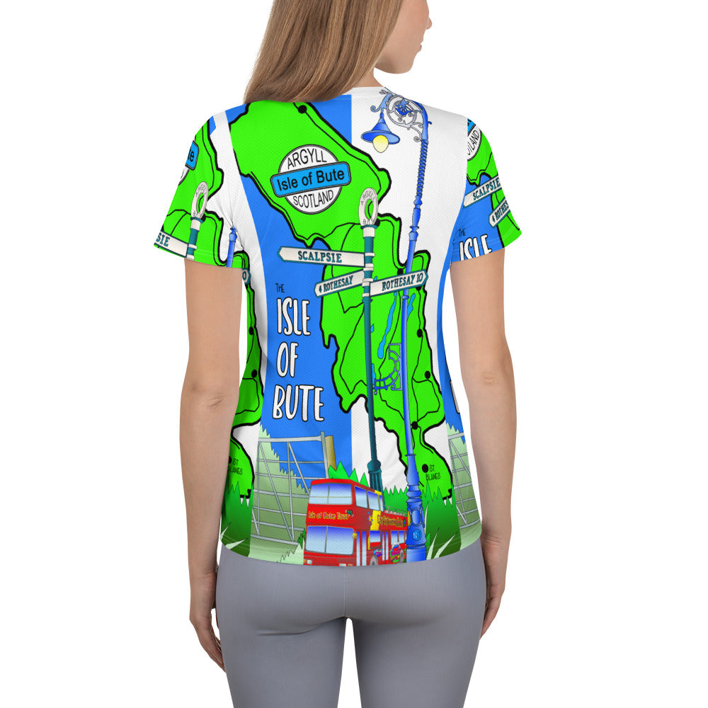 Isle of Bute Women's Athletic T-shirt #1