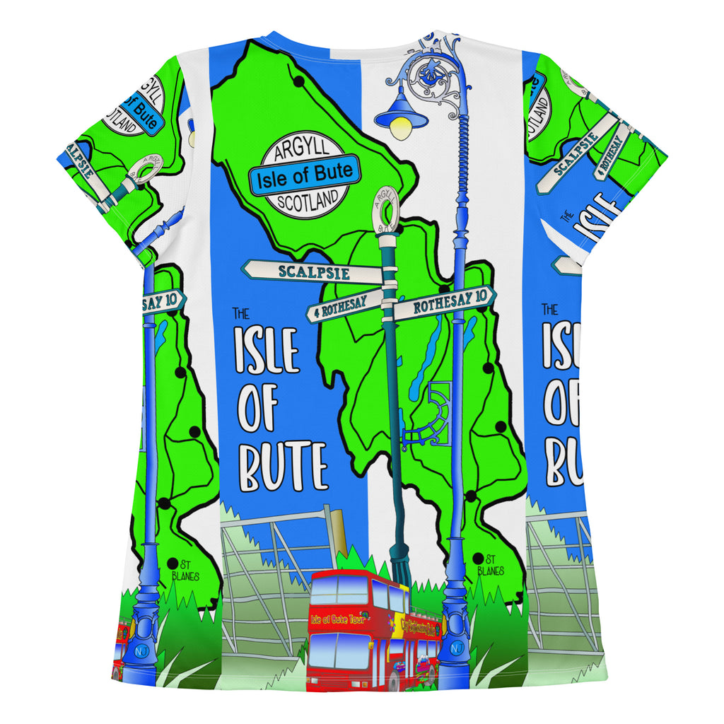 Isle of Bute Women's Athletic T-shirt #1