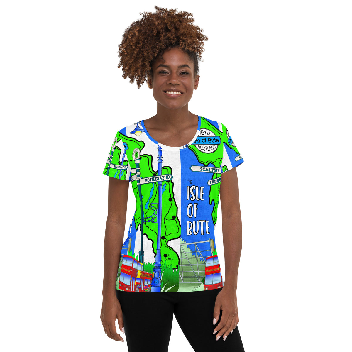 Isle of Bute Women's Athletic T-shirt #1