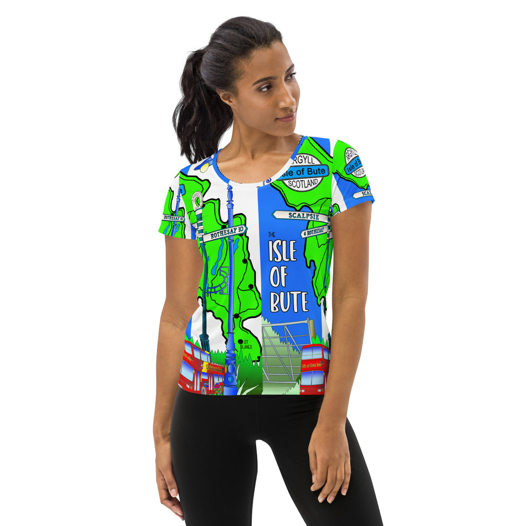 Isle of Bute Women's Athletic T-shirt #1