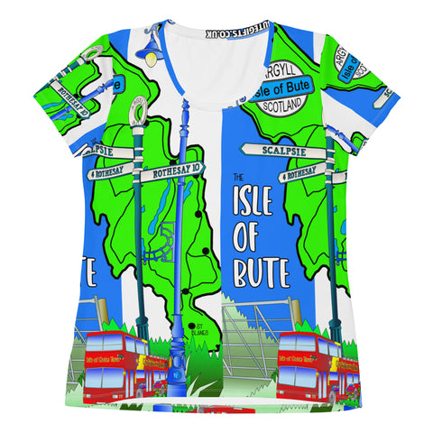 Isle of Bute Women's Athletic T-shirt #1