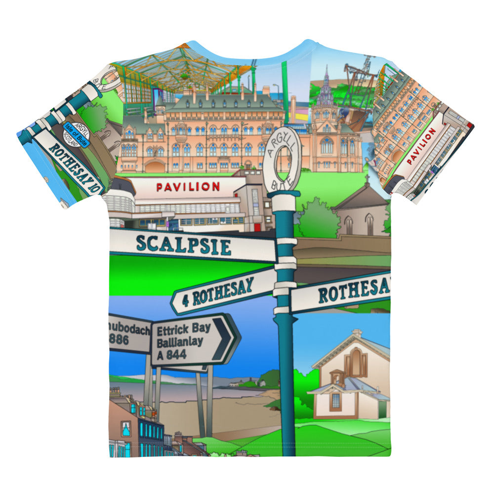 Isle of Bute Women's T-shirt - Free p&p Worldwide