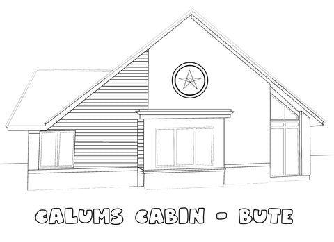 Callums Cabin Colour In Sheet (FREE DIGITAL DOWN LOAD)