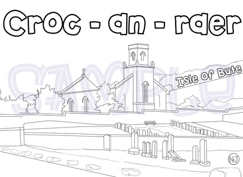 Croc-na-raer Church Colour In Sheet (FREE DIGITAL DOWN LOAD)