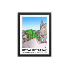 Castle Street Rothesay Framed poster