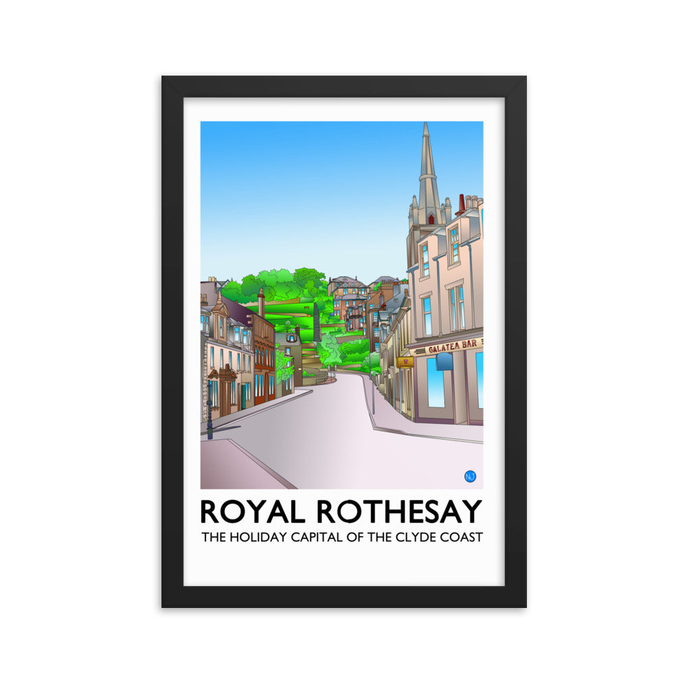 Castle Street Rothesay Framed Print