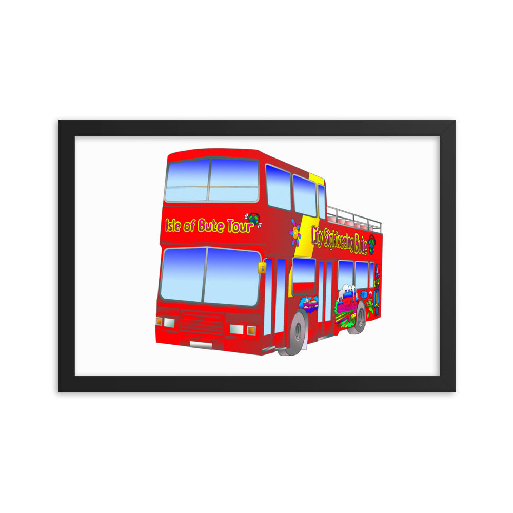Isle of Bute Tour Bus Framed poster