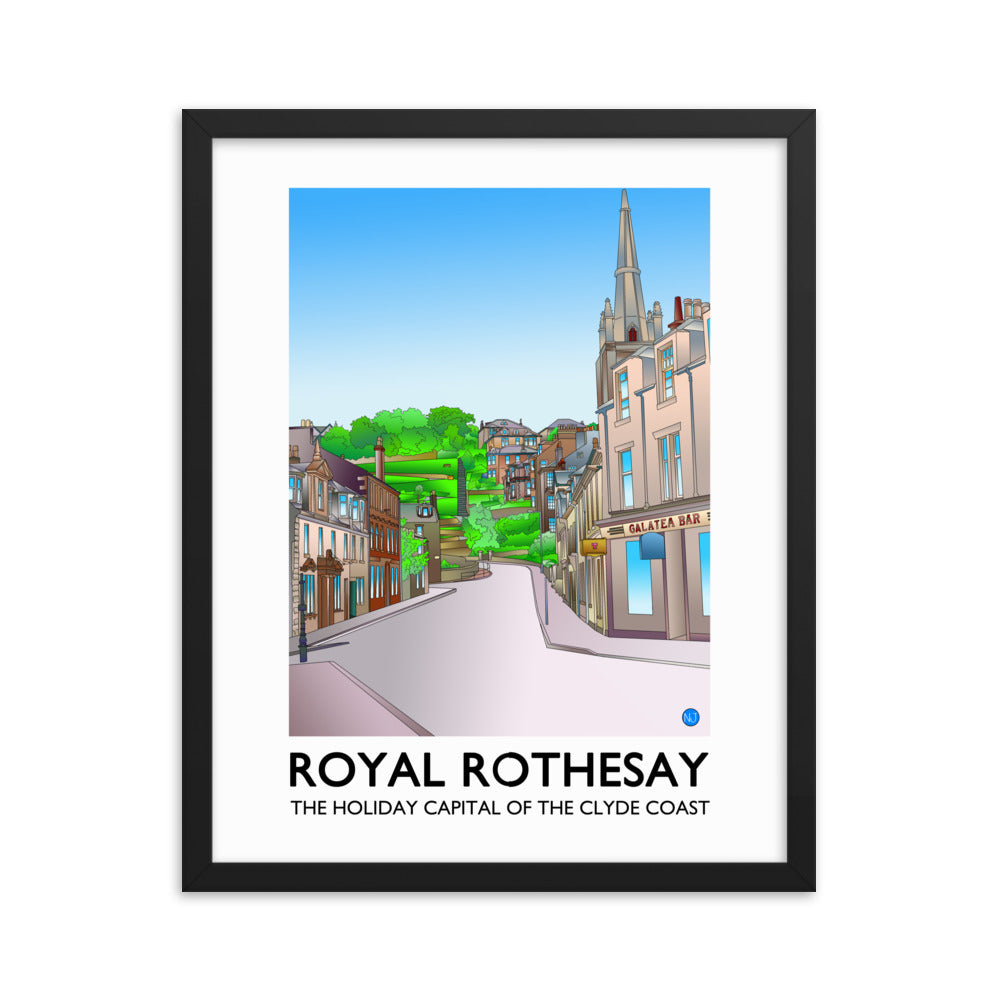 Castle Street Rothesay Framed Print