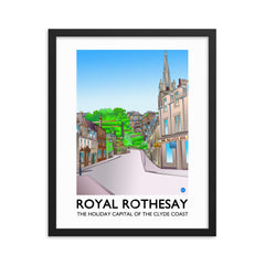 Castle Street Rothesay Framed poster