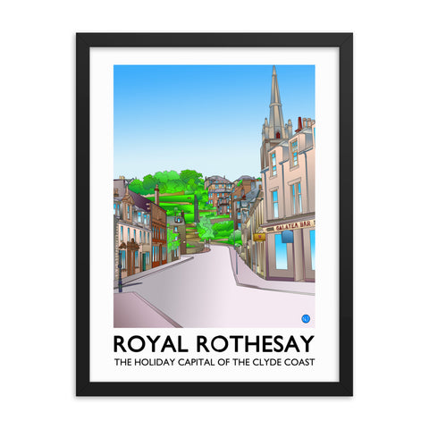 Castle Street Rothesay Framed poster
