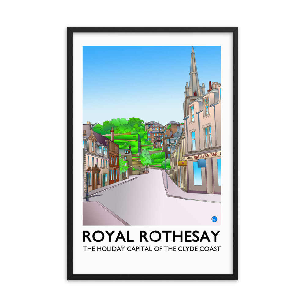 Castle Street Rothesay Framed Print