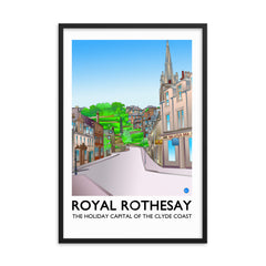Castle Street Rothesay Framed poster