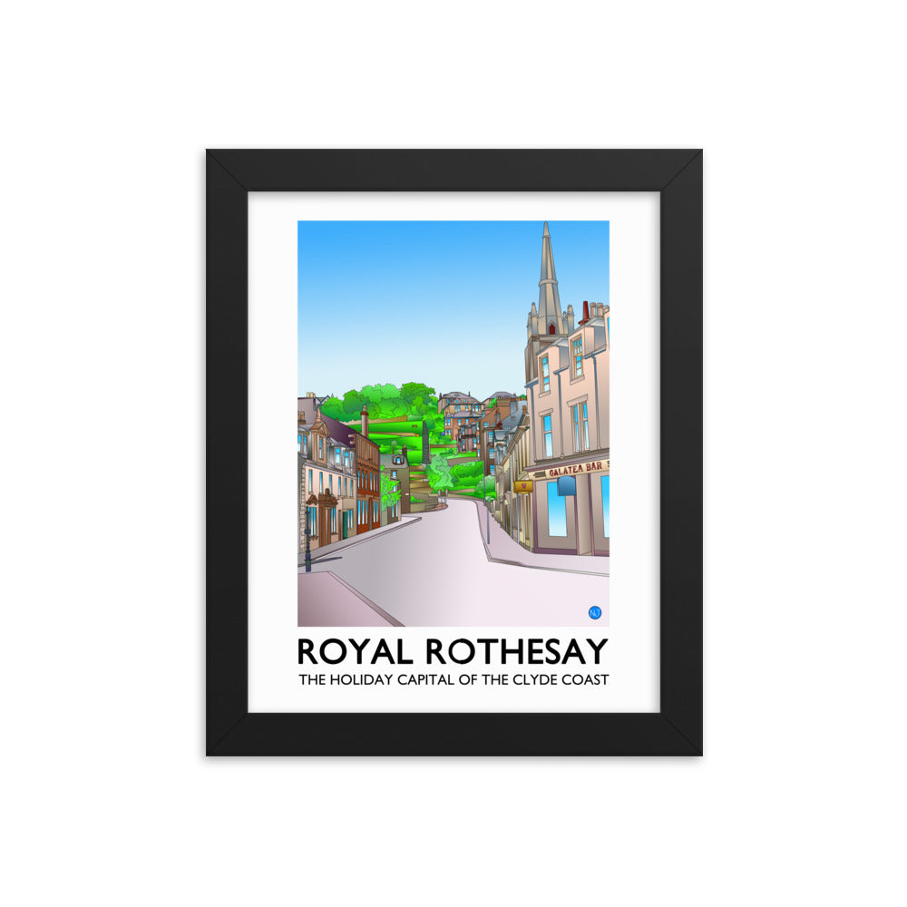 Castle Street Rothesay Framed Print