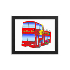 Isle of Bute Tour Bus Framed poster