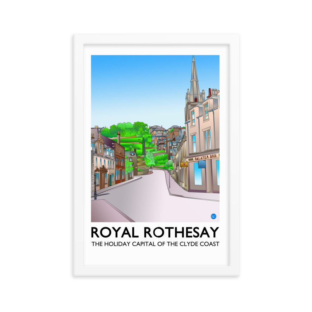 Castle Street Rothesay Framed Print