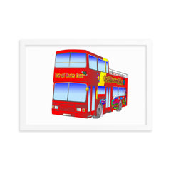 Isle of Bute Tour Bus Framed poster