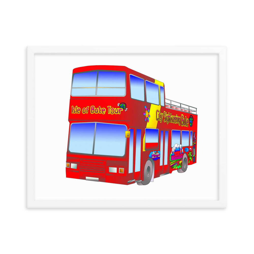 Isle of Bute Tour Bus Framed poster