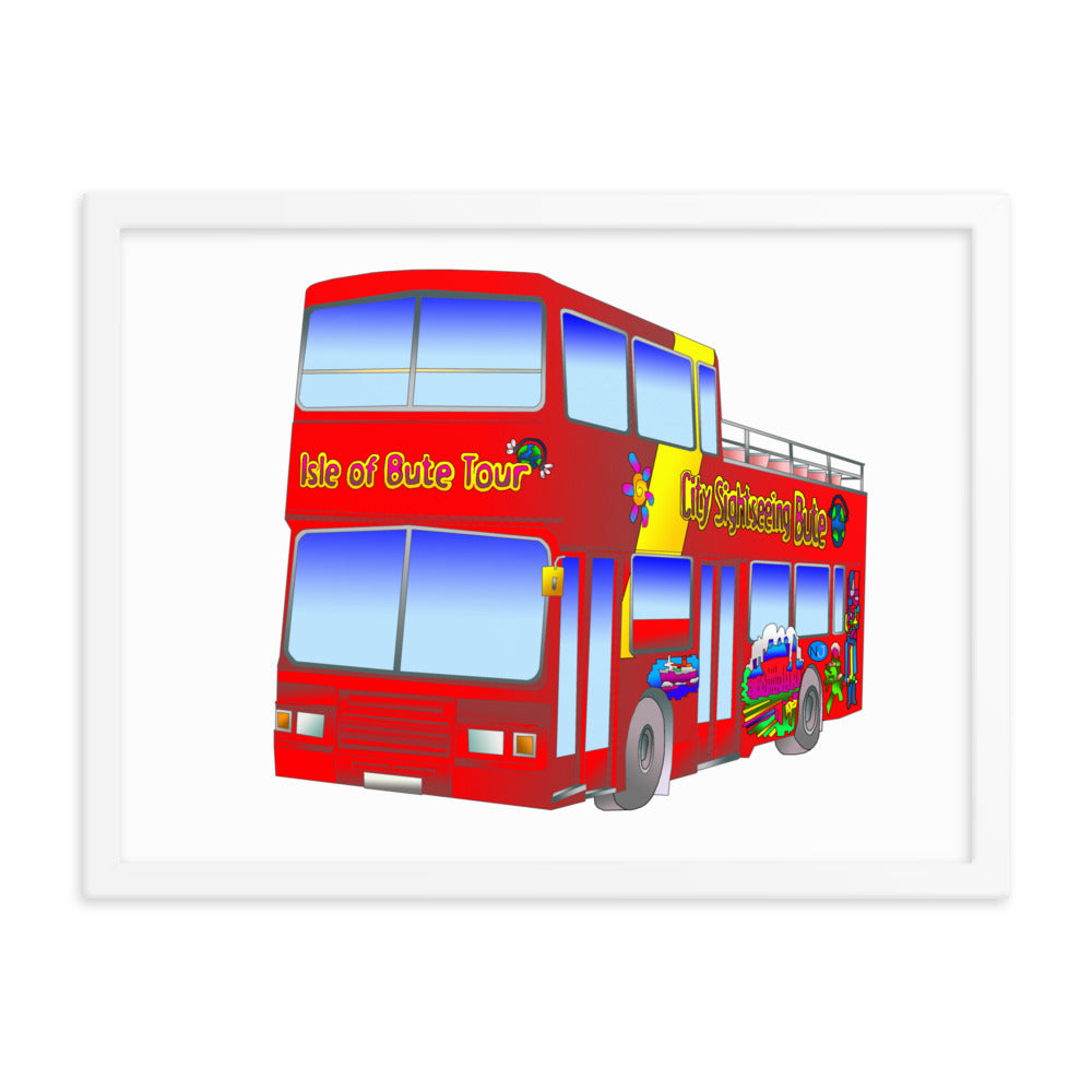 Isle of Bute Tour Bus Framed poster