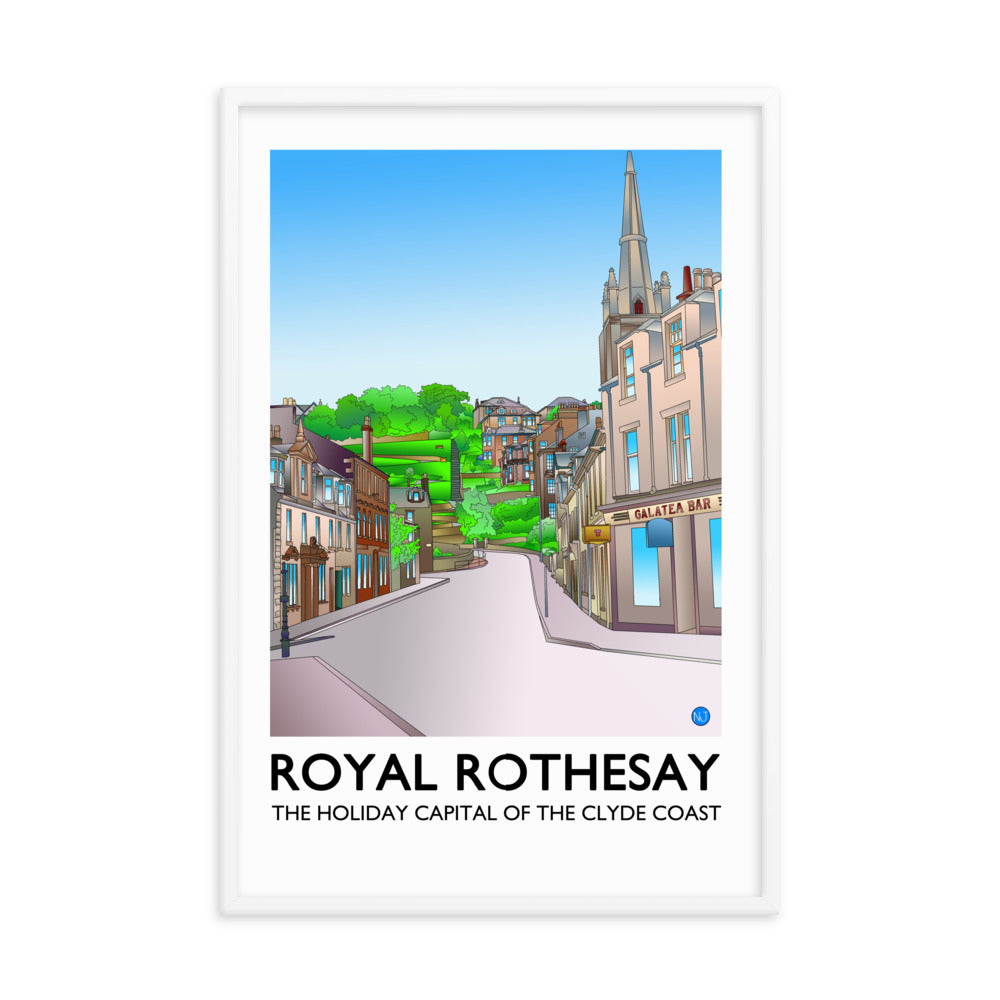 Castle Street Rothesay Framed Print