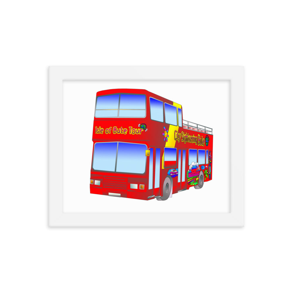 Isle of Bute Tour Bus Framed poster