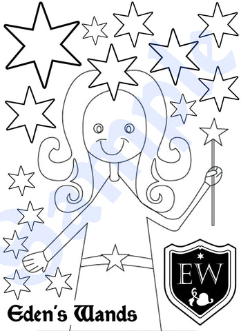 Eden's Wands - Colour Sheet #1 - (FREE Digital Download)