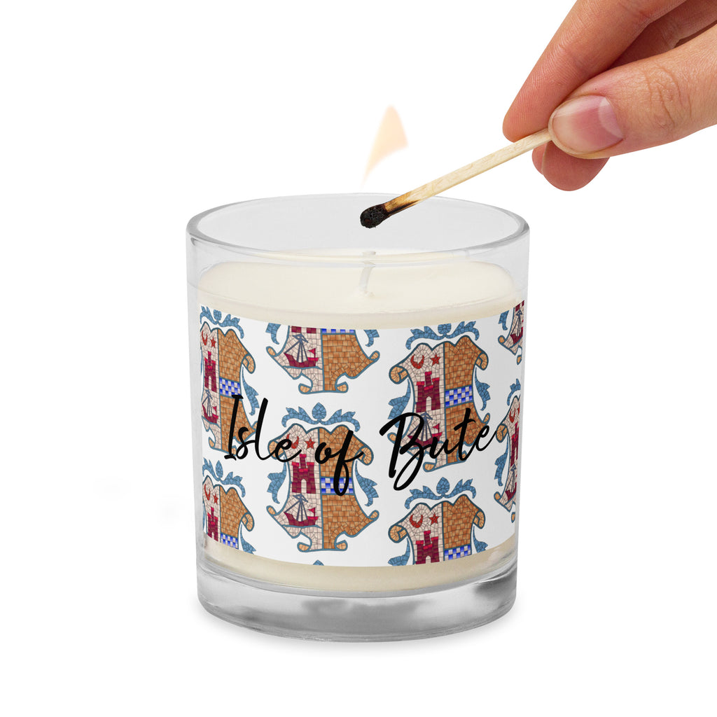 Isle of Bute Glass jar soy wax candle - Free p&p Worldwide