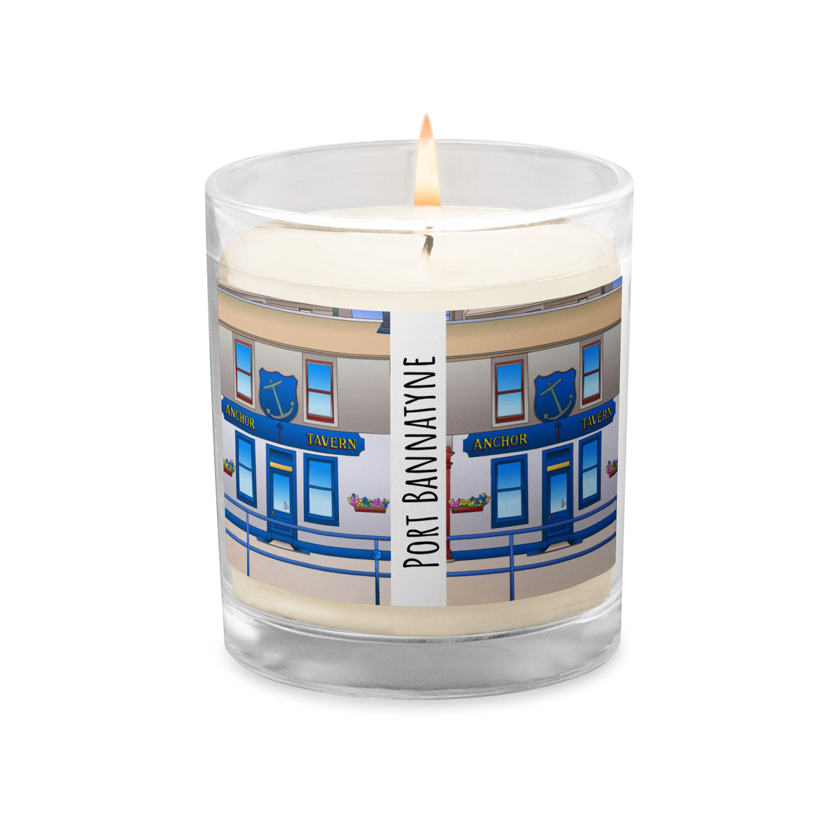 The Anchor Isle of Bute Glass jar soy wax candle - Free p&p Worldwide
