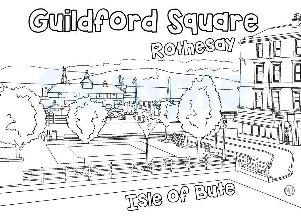 Guildford Square Colour In Sheet (FREE DIGITAL DOWN LOAD)