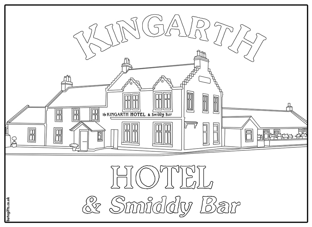 Kingarth Hotel Colour In Sheet (FREE DIGITAL DOWN LOAD)