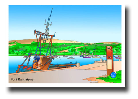 Kames Bay Port Bannatyne Postcard