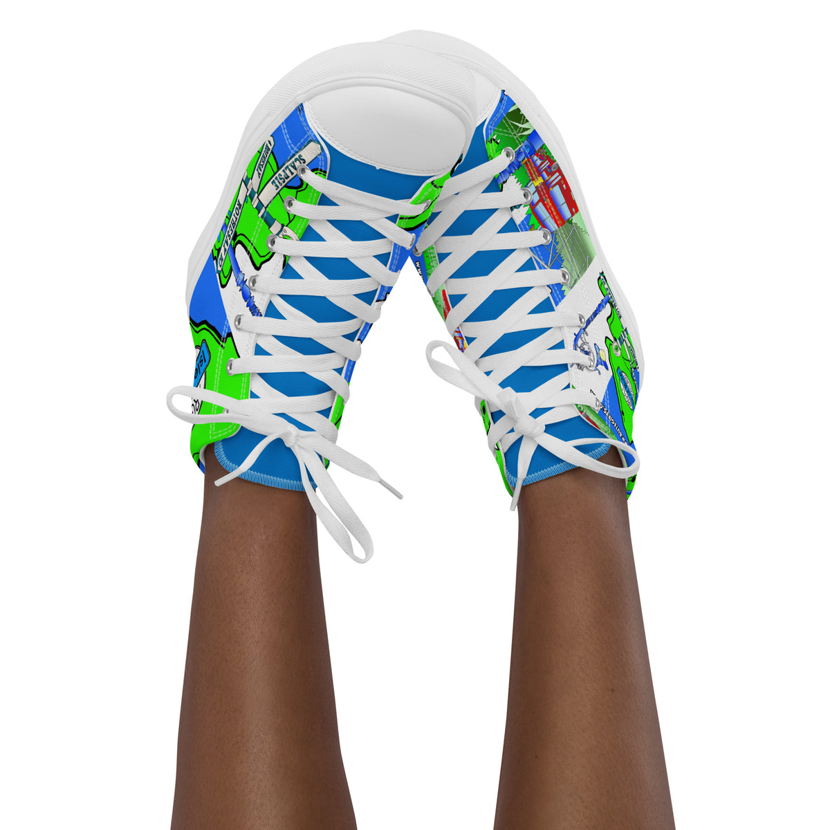 Isle of Bute Women’s high top canvas shoes #1 - Free p&p Worldwide