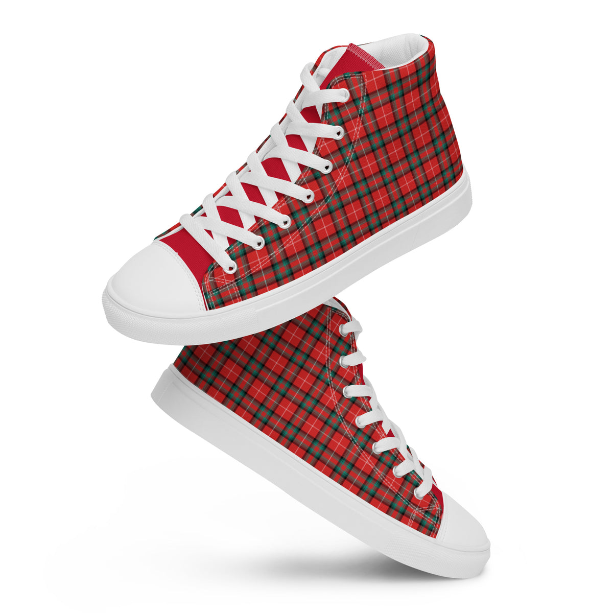 Royal Stuart Tartan Women’s high top canvas shoes