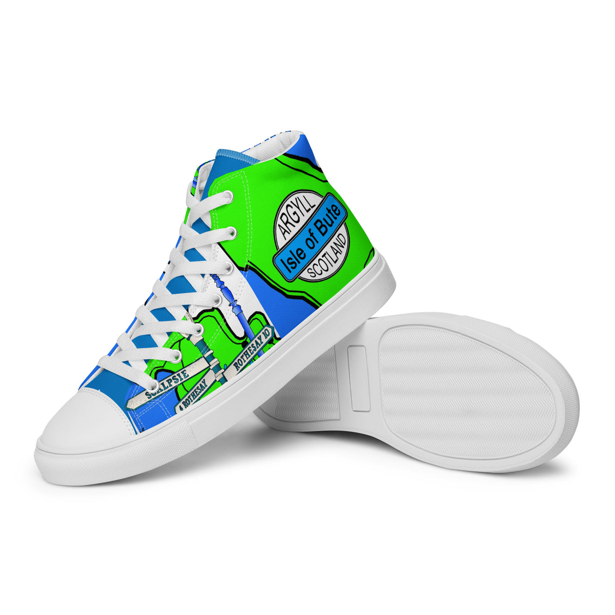 Isle of Bute Women’s high top canvas shoes #1 - Free p&p Worldwide