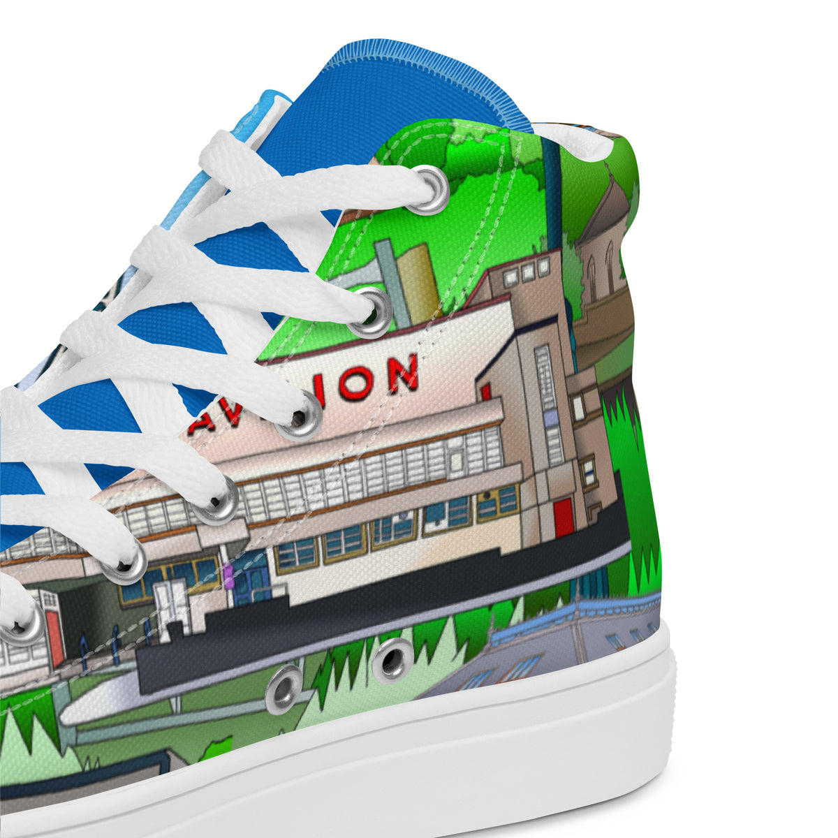 Isle of Bute Women’s high top canvas shoes - Free p&p Worldwide