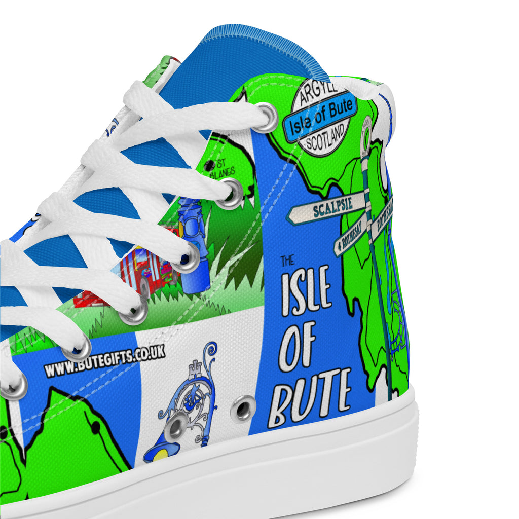 Isle of Bute Women’s high top canvas shoes #1 - Free p&p Worldwide