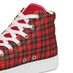 Royal Stuart Tartan Women’s high top canvas shoes