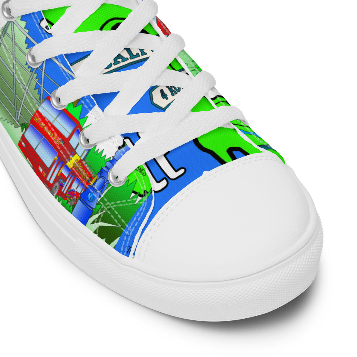 Isle of Bute Women’s high top canvas shoes - Free p&p Worldwide