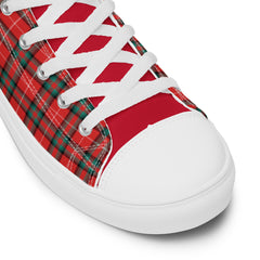 Royal Stuart Tartan Women’s high top canvas shoes