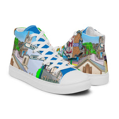Isle of Bute Women’s high top canvas shoes #1